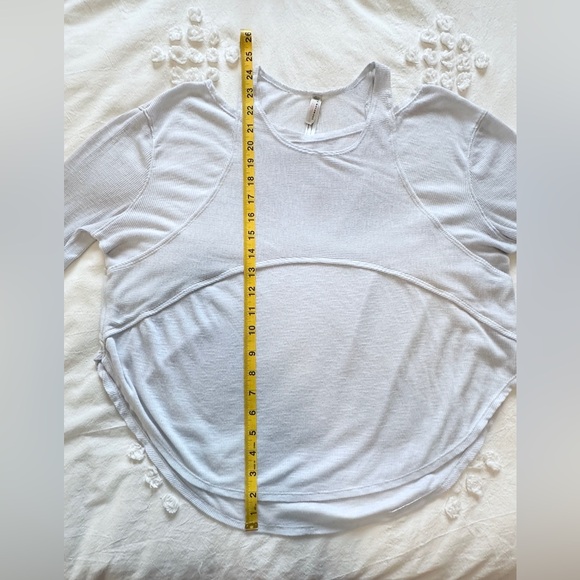 Free People Movement Lay Up Long Sleeve Tee - Light Grey/Blue - S - Picture 9 of 11